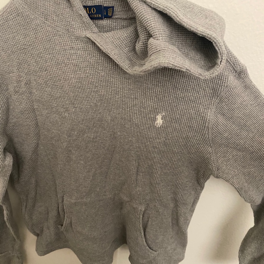 Large polo sweatshirt